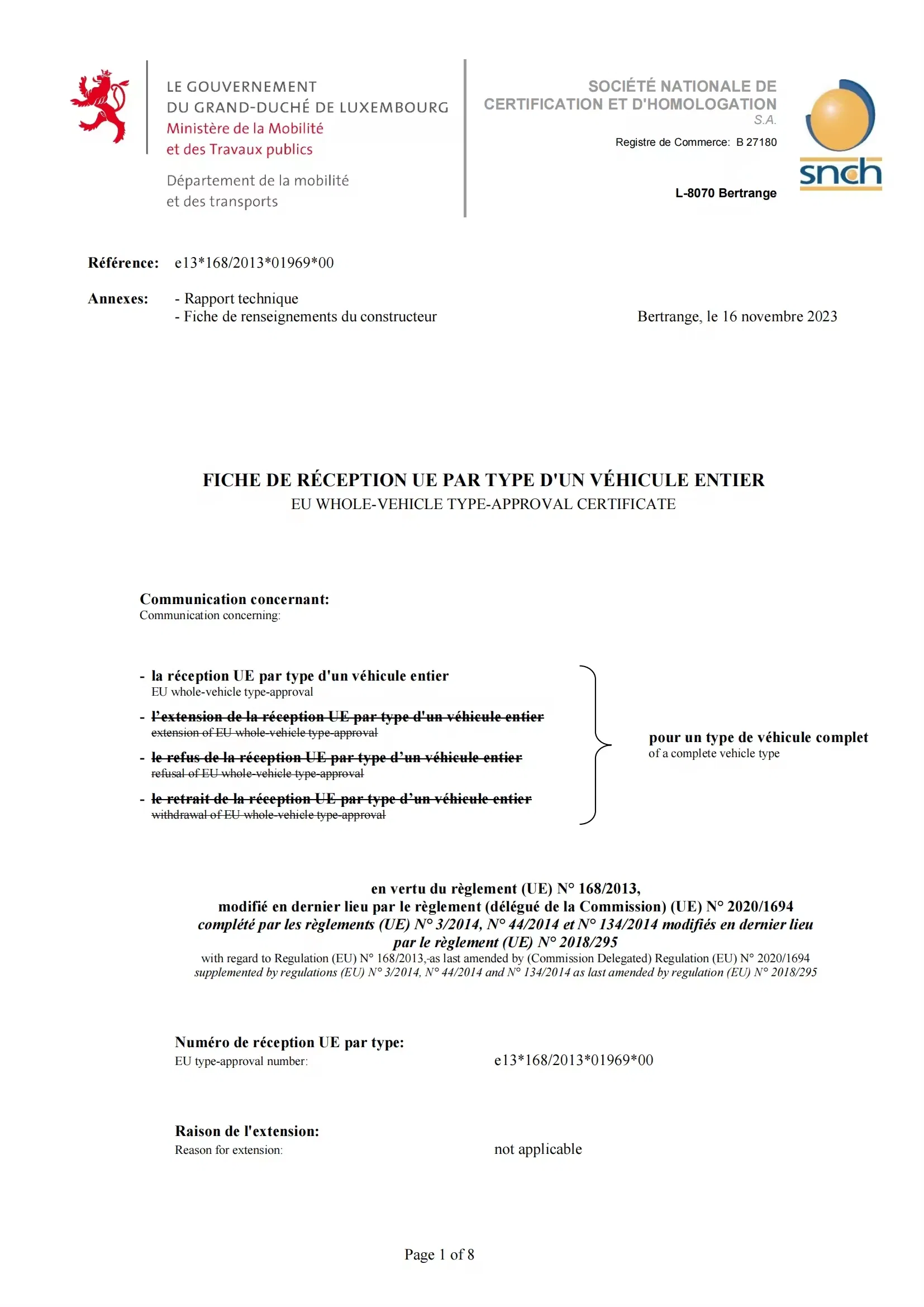 Certificado CEE