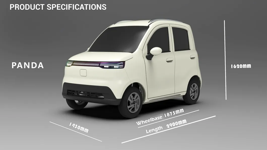 Coche Eléctrico Mini Asequible Nuevo Vehículo Automotor para Desplazamientos Urbanos Ecológicos con 5 Puertas