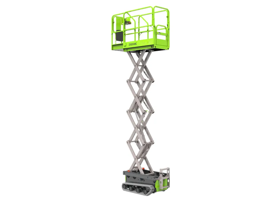 Plataforma de Crawler Compacta Elevadora de Tijera Eléctrica a Batería 6.5m