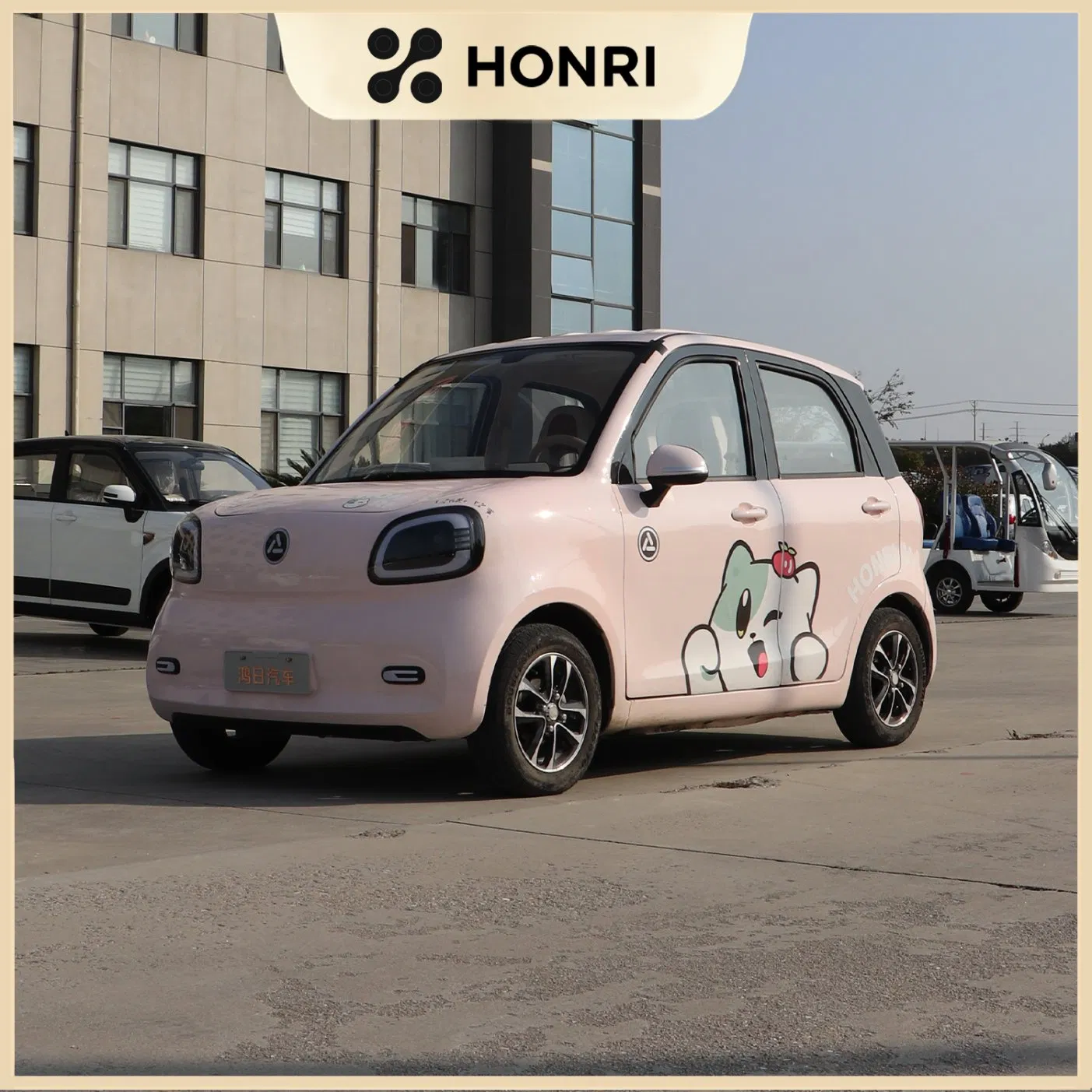 Honri Jf01 Mini Coche Eléctrico Adecuado para el Mercado del Sudeste Asiático Mini Vehículo Eléctrico 5 Puerta 4 Asiento Mini Coche