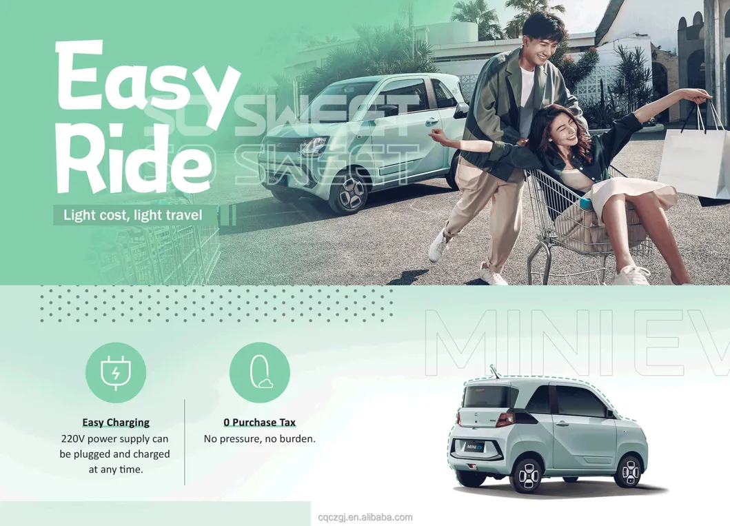 Dfsk Fengon Mini EV 120/180/220 Km de autonomía Fashion Classic 3 Puerta 4 Asiento 4 Rueda económica hatchback vehículo eléctrico coches en venta fabricados en China