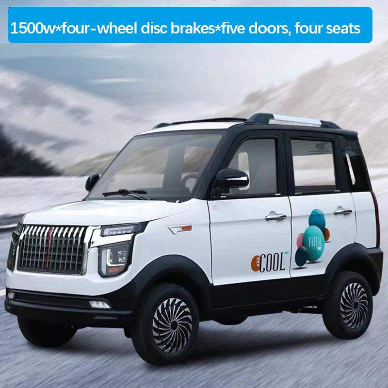 Buen Nuevo Energía Vehículo Eléctrico Scooter de Movilidad Enclosed Mini Coche Eléctrico 4 Asiento China 4 Rueda 4 Asiento Adulto Mini Eléctrico Nuevo Pequeño Coche para Venta de Taxi