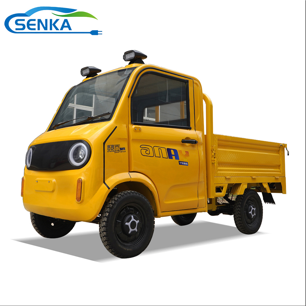 Senka LHD o RHD Precio Barato Entrega Pasajeros 4 Rueda Coche Utilitario Eléctrico Furgoneta / China Pequeño Campe Comercial EV Furgoneta de Carga Vehículos Eléctricos