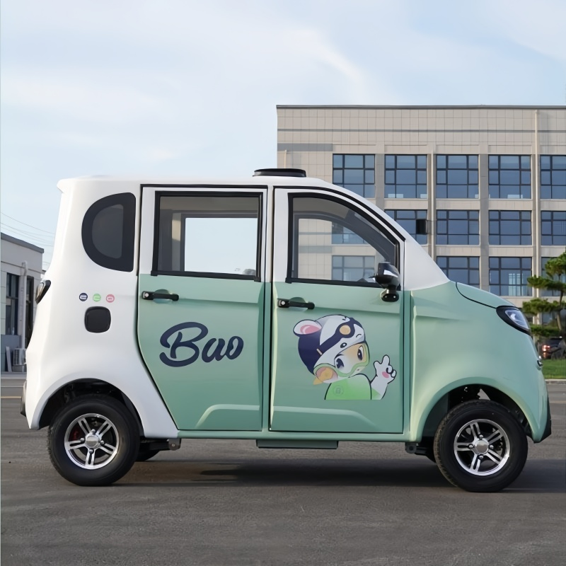 Scooter de movilidad de baja velocidad de alto rendimiento OEM/ODM con freno de disco inteligente, vehículo eléctrico de cuatro ruedas para taxi, recogida familiar y niños