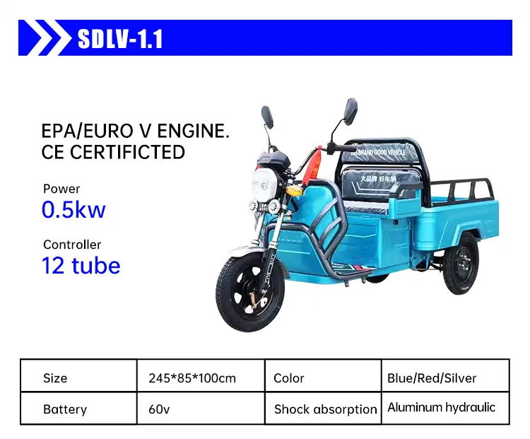 Rikshaw eléctrico de tres ruedas de largo alcance 3-Wheel para uso comercial de taxi