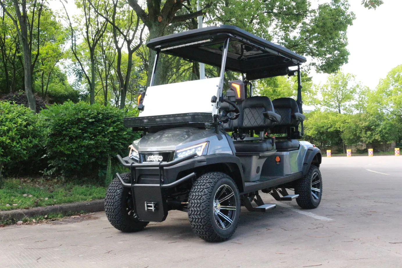 Buggy de Golf Eléctrico de Lujo 6-Seater Todo Terreno 72V Libre de Gasolina de Litio y Acero 48V Club Car de Turismo Certificado CE