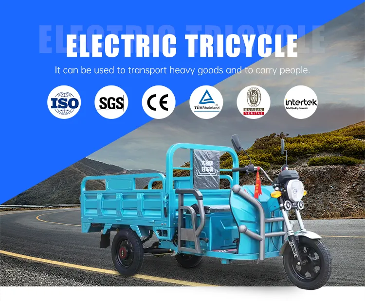 Rikshaw eléctrico de tres ruedas de largo alcance 3-Wheel para uso comercial de taxi
