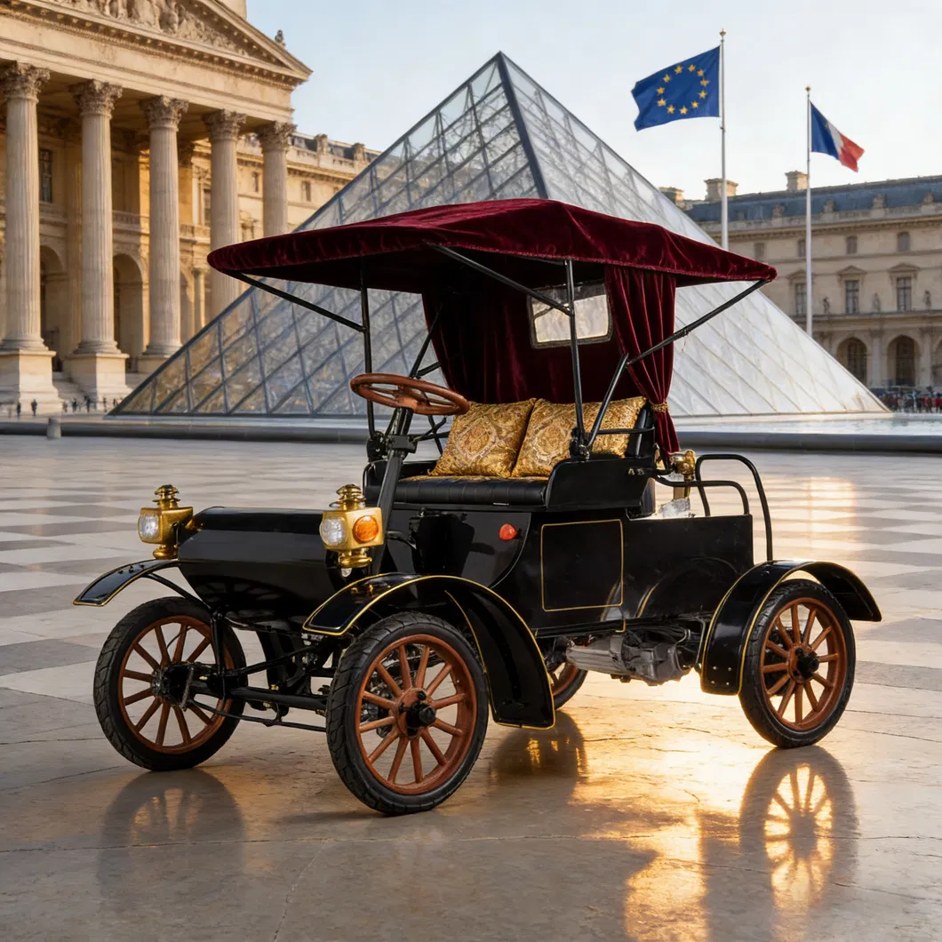 Scooter de movilidad eléctrica Royal Retro de alta gama para recepción privada en banquetes para castillos