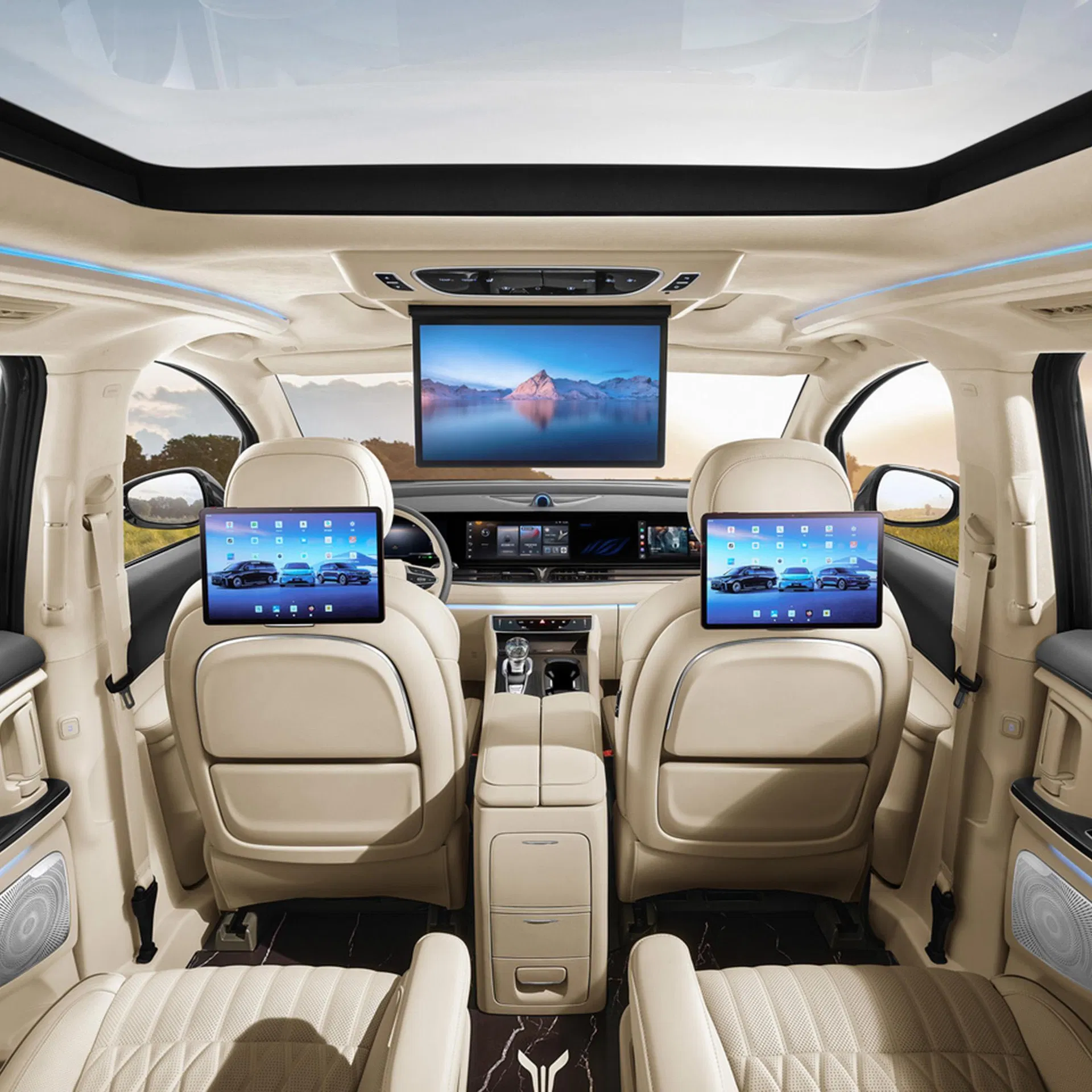 Dongfeng Forthing Xinghai V9 1.5td Lujo Híbrido Enchufable Eléctrico Furgoneta de Negocios EV MPV Coche Eléctrico