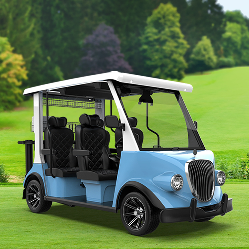 Carrito de golf legal en carretera con motor eléctrico potente 5000-Watt asiento autónomo o conducción manual 4