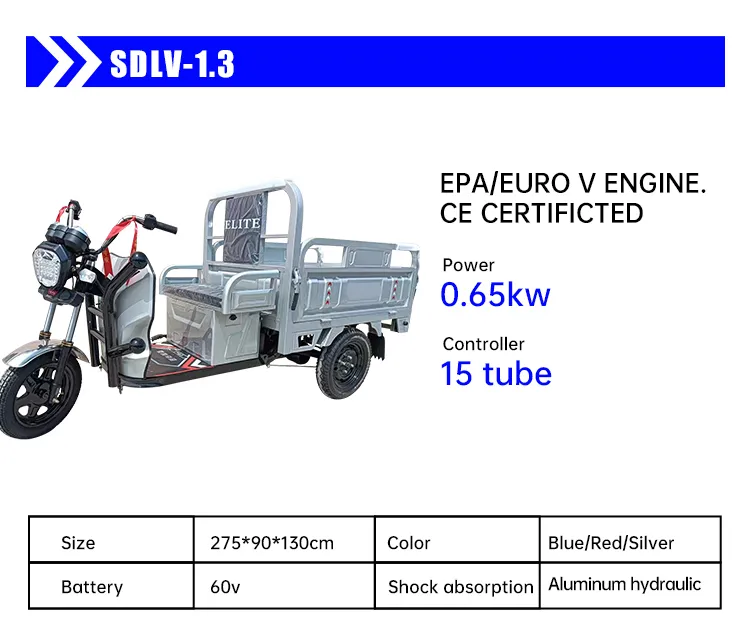 Rikshaw eléctrico de tres ruedas de largo alcance 3-Wheel para uso comercial de taxi