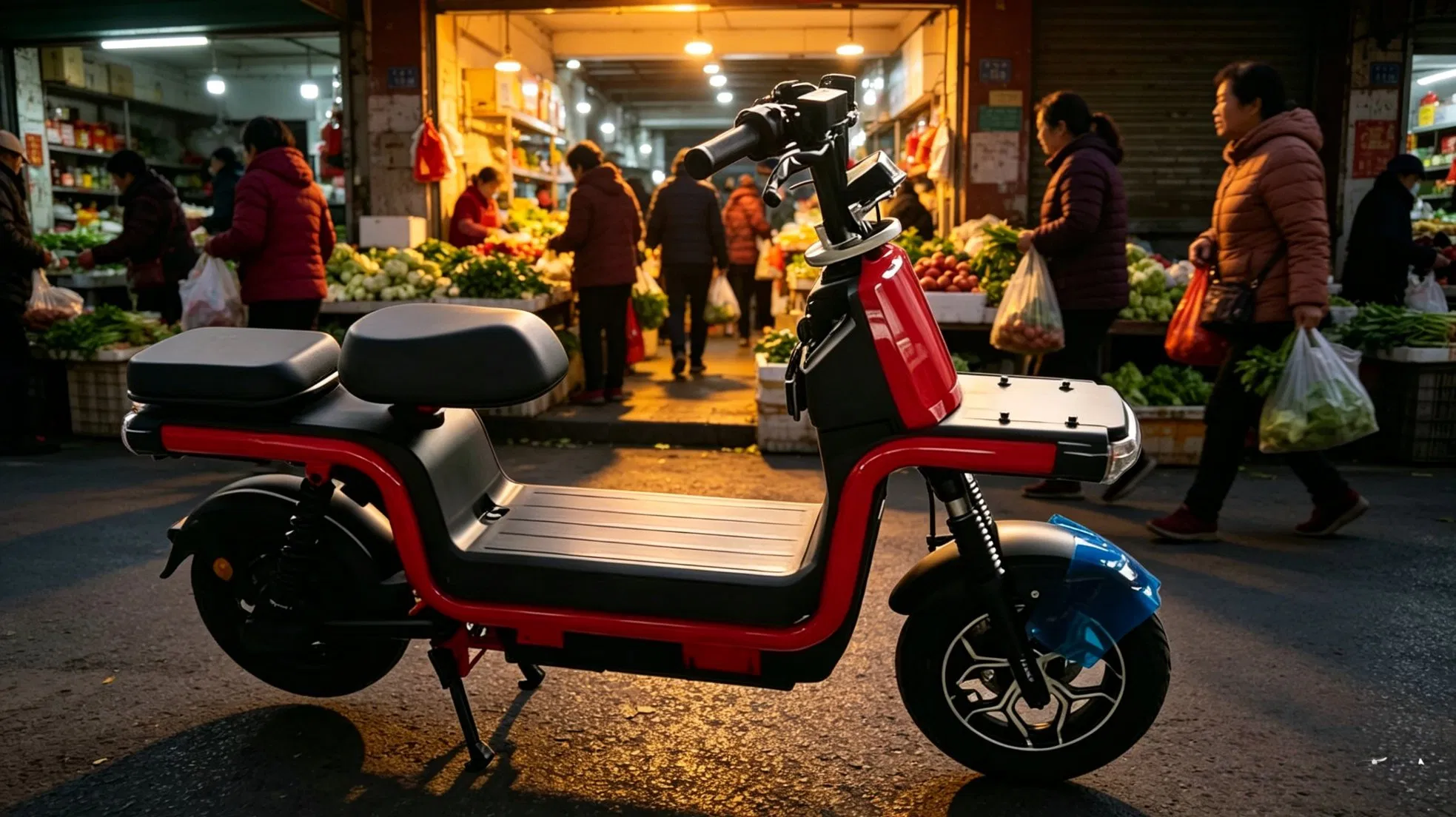 Scooter de Entrega Eléctrico Certificado por la EEC 5000W, Motor de Alto Par, Pasajero y Carga Dos en Uno Gestión de Flota de Scooter Eléctrico