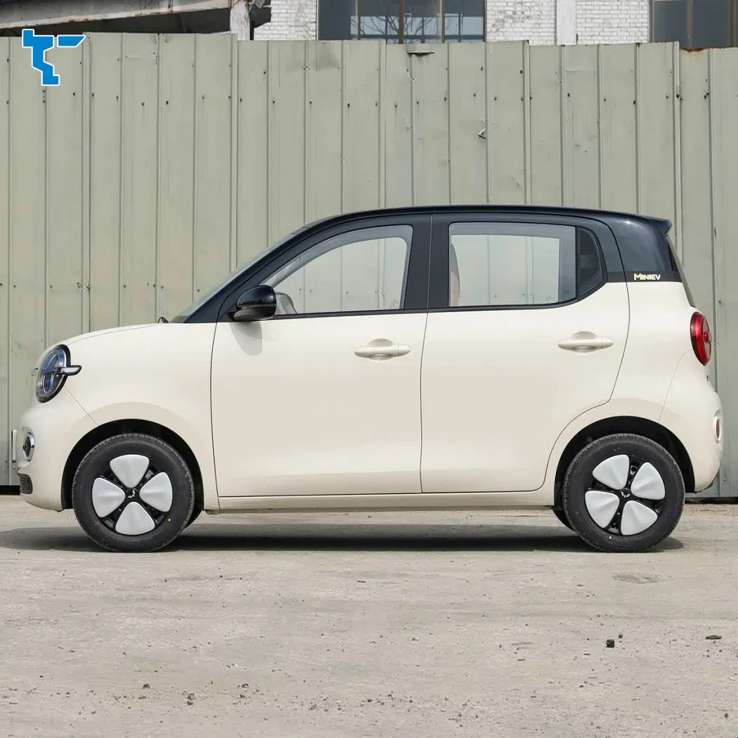Coche Nuevo Marca Wuling Hongguang Mini EV 4 Rueda Micro Auto Mini Vehículo Eléctrico Bonito Mini Hatchback