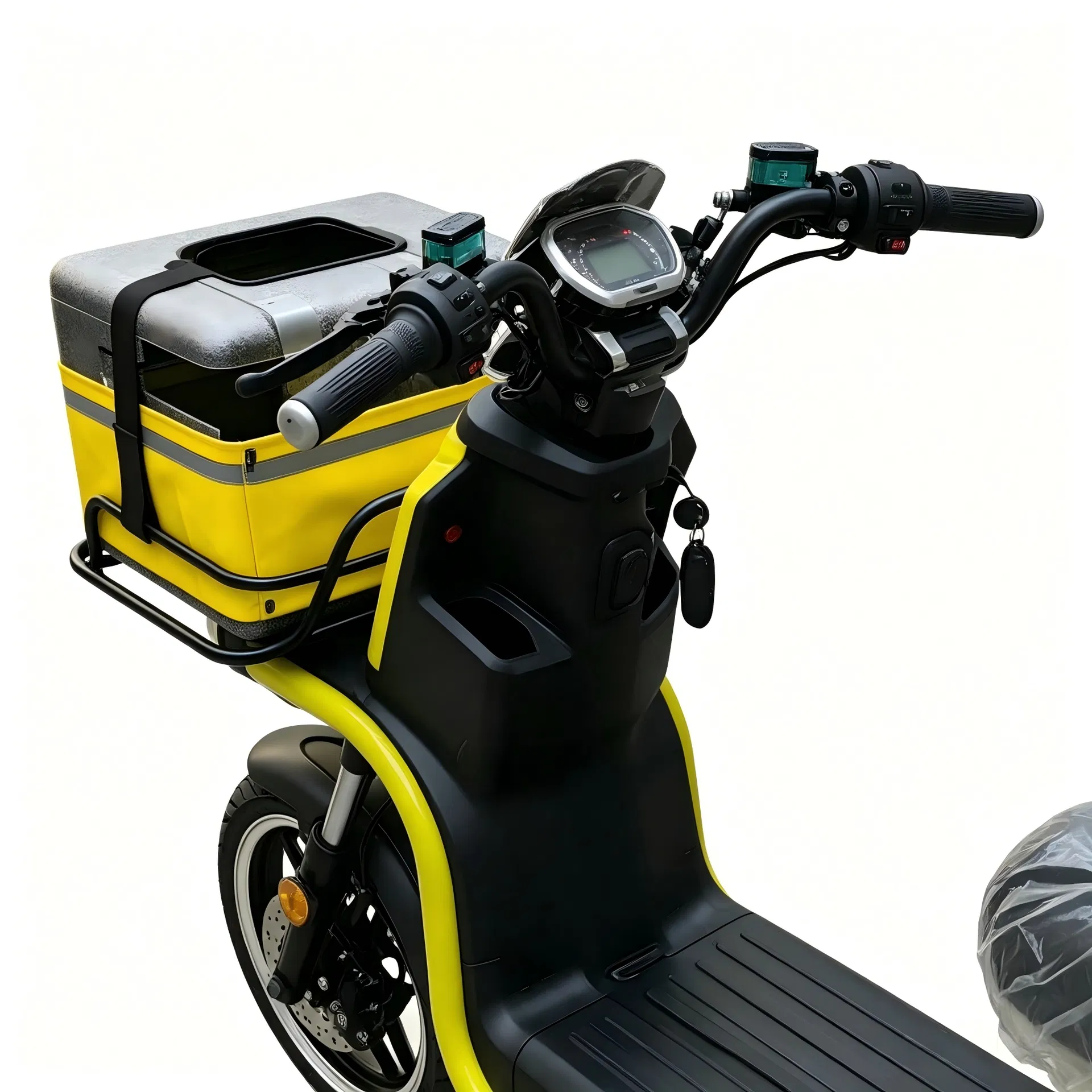 Scooter de Entrega Eléctrico Certificado por la EEC 5000W, Motor de Alto Par, Pasajero y Carga Dos en Uno Gestión de Flota de Scooter Eléctrico