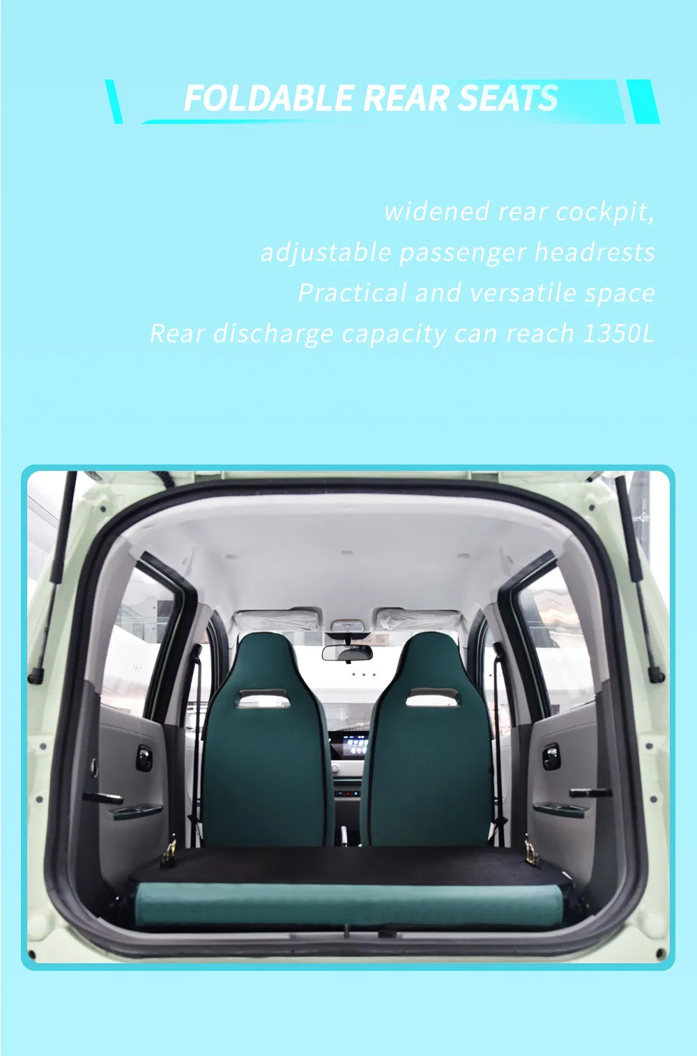 Detalle coche eléctrico mini EV barato