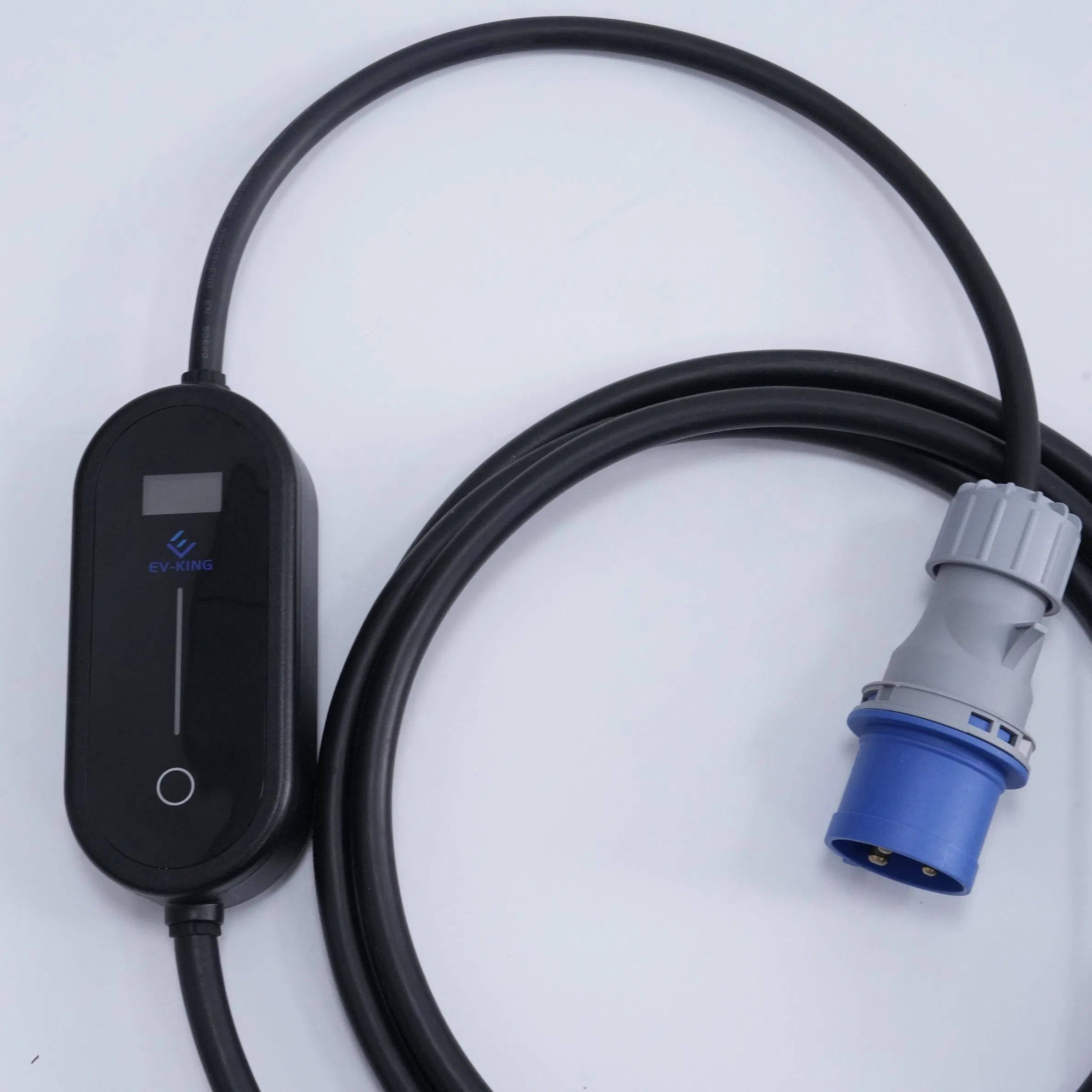 Botón simple para operar cargador de coche eléctrico