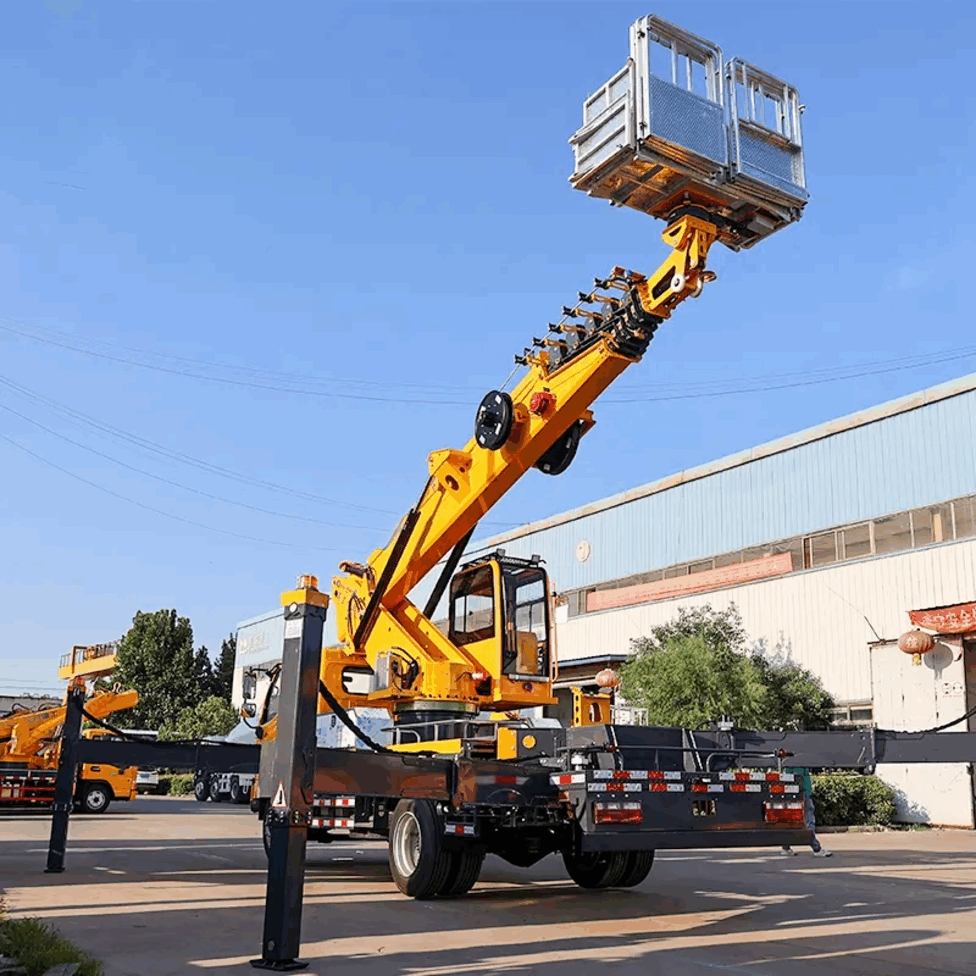 Control Inteligente 30.5 Plataforma de Trabajo Aéreo Montada en Camión con Diagnóstico de Fallas y Sistema de Monitoreo Remoto