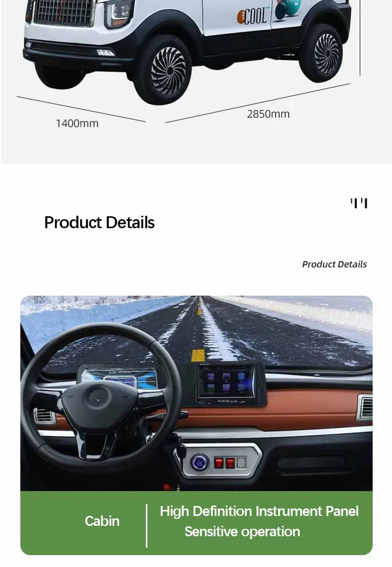 Fotos detalladas coche eléctrico