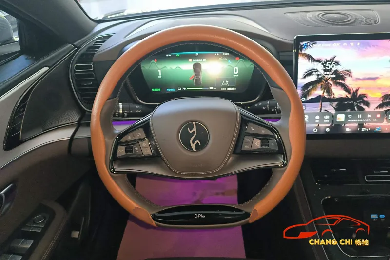 Detalle del sedán eléctrico