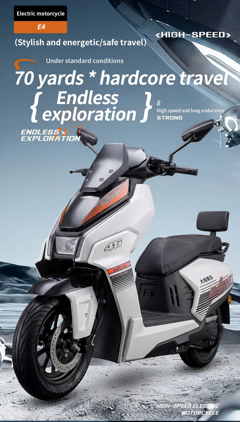 Motocicleta Eléctrica de Alta Eficiencia 72V para Flota de Entrega Urbana