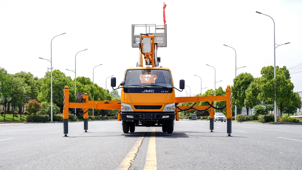 Vehículo de Trabajo Aéreo Elevador de Tijera Móvil 16m18m 20m Camión de Plataforma Plataforma Aérea