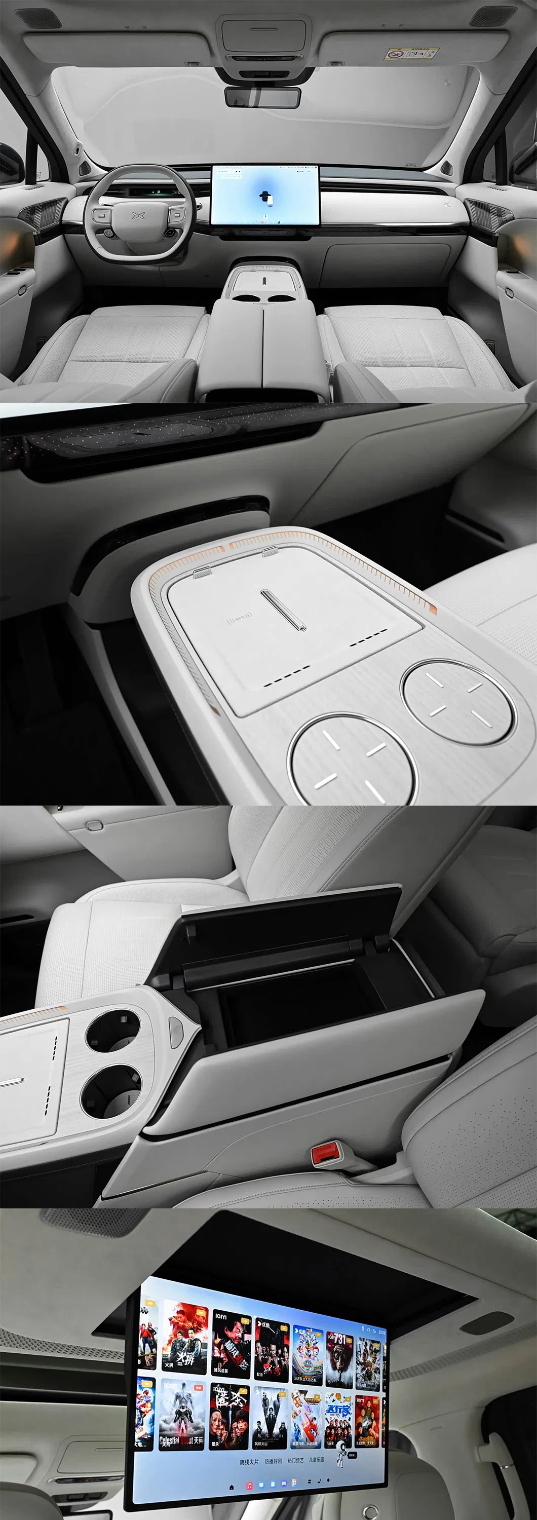 SUV de lujo familiar eléctrico de tamaño completo Xpeng Gx con doble motor y tracción en las cuatro ruedas 6-Seat