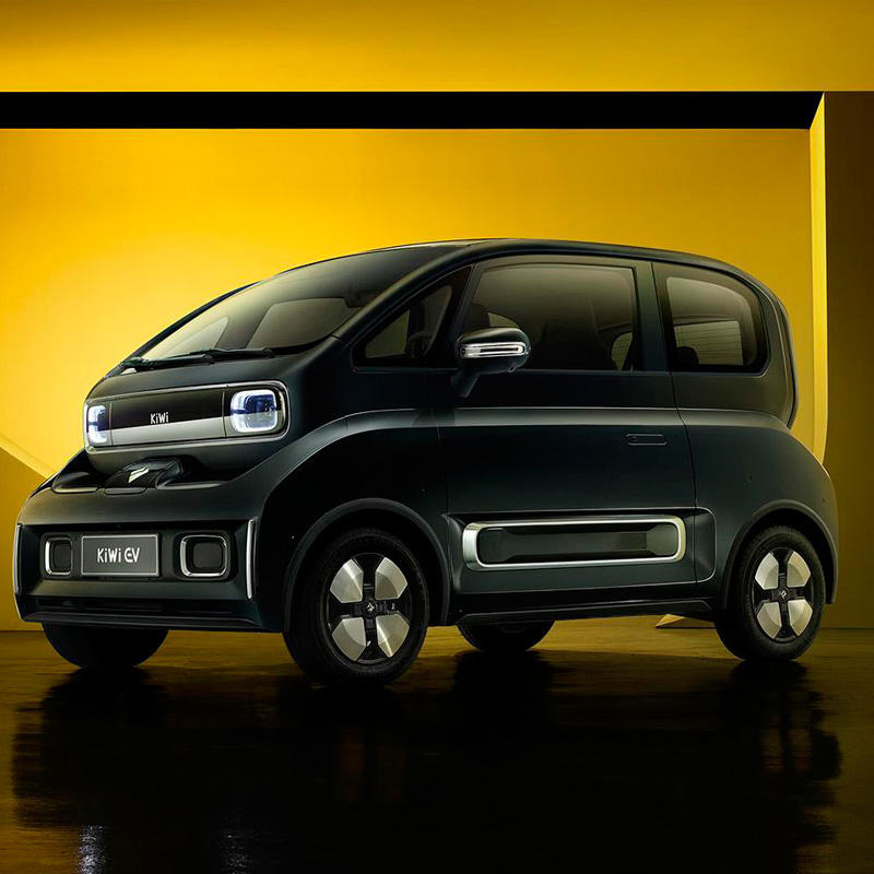 Wuling Baojun Kiwi 2 Puerta 4 Asientos Coche de Nueva Energía Alta Velocidad 1500W Coches Eléctricos Mini EV Coche Vehículo de Movilidad Pequeña