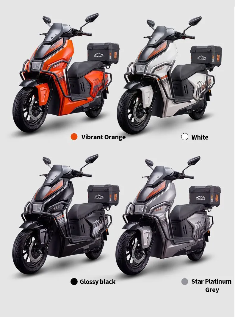 Motocicleta Eléctrica de Alta Eficiencia 72V para Flota de Entrega Urbana