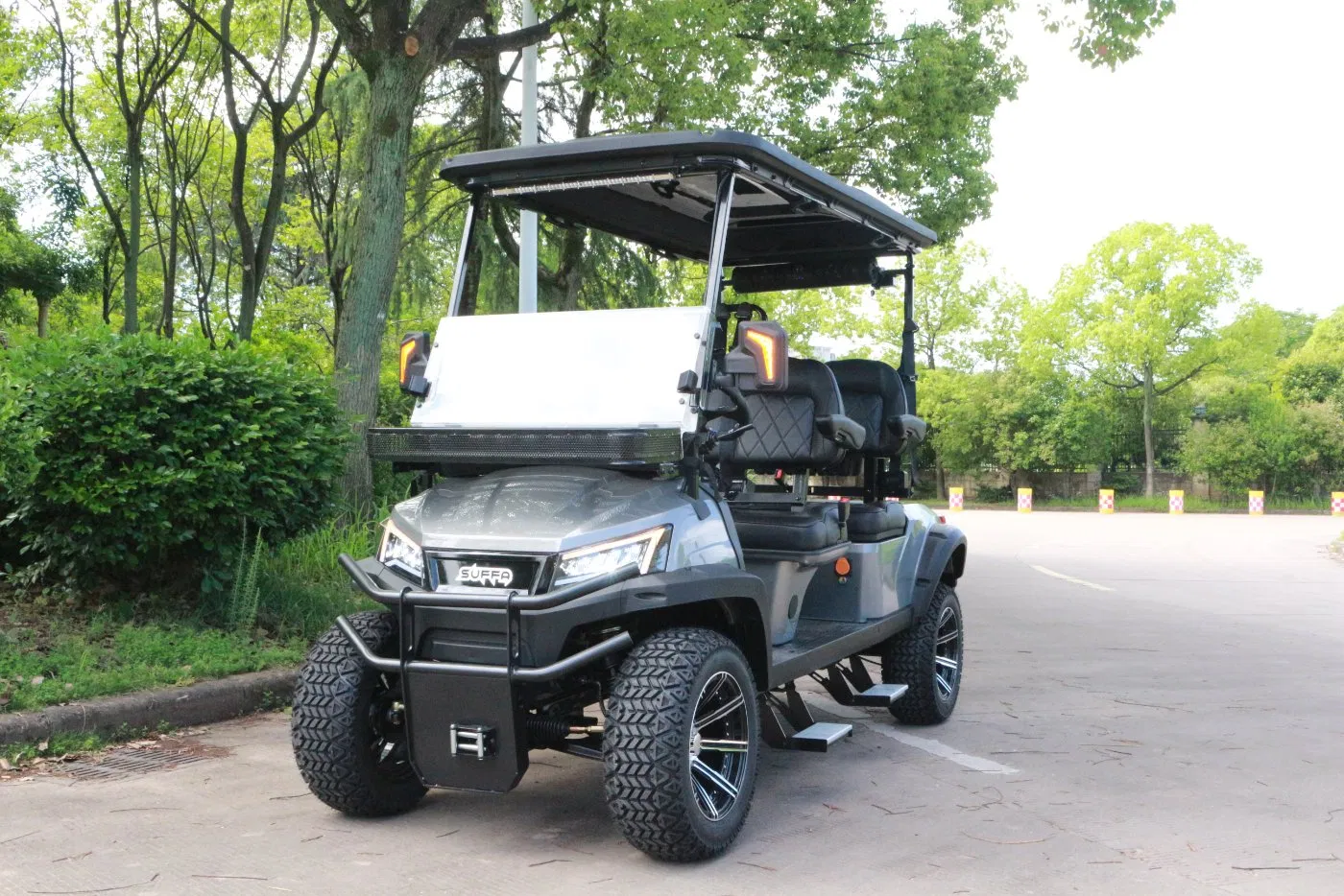Buggy de Golf Eléctrico de Lujo 6-Seater Todo Terreno 72V Libre de Gasolina de Litio y Acero 48V Club Car de Turismo Certificado CE
