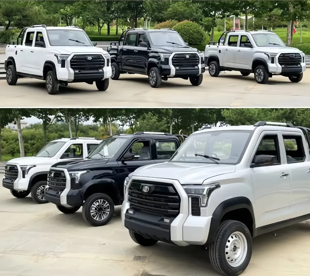 Vehículo Eléctrico de Lujo SUV de Cuatro Ruedas 3000W 4000W 5000W 6000W Mini Camión Eléctrico 4X4 Pickup con Caja de Carga Abierta Vehículo de Nueva Energía