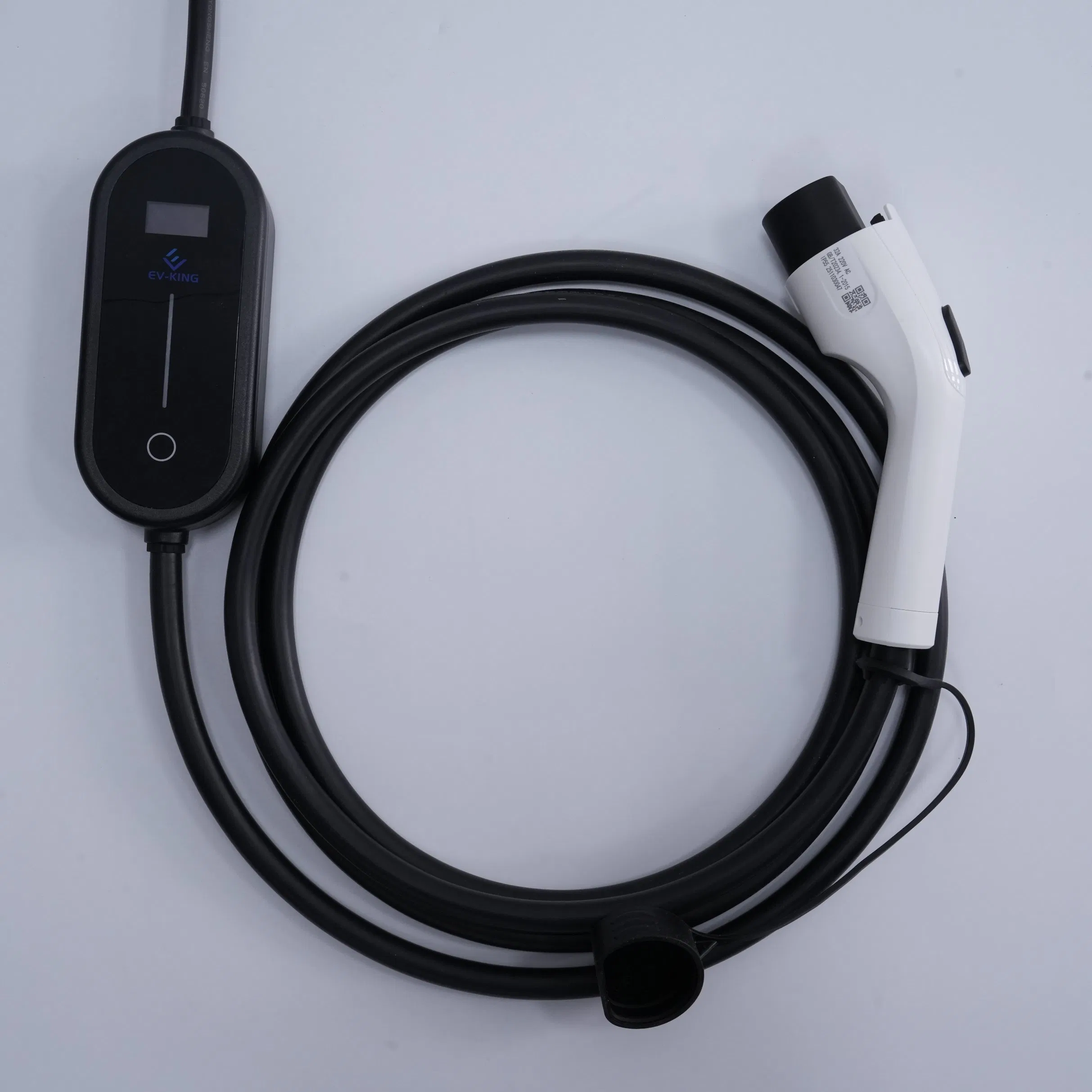 Botón simple para operar cargador de coche eléctrico