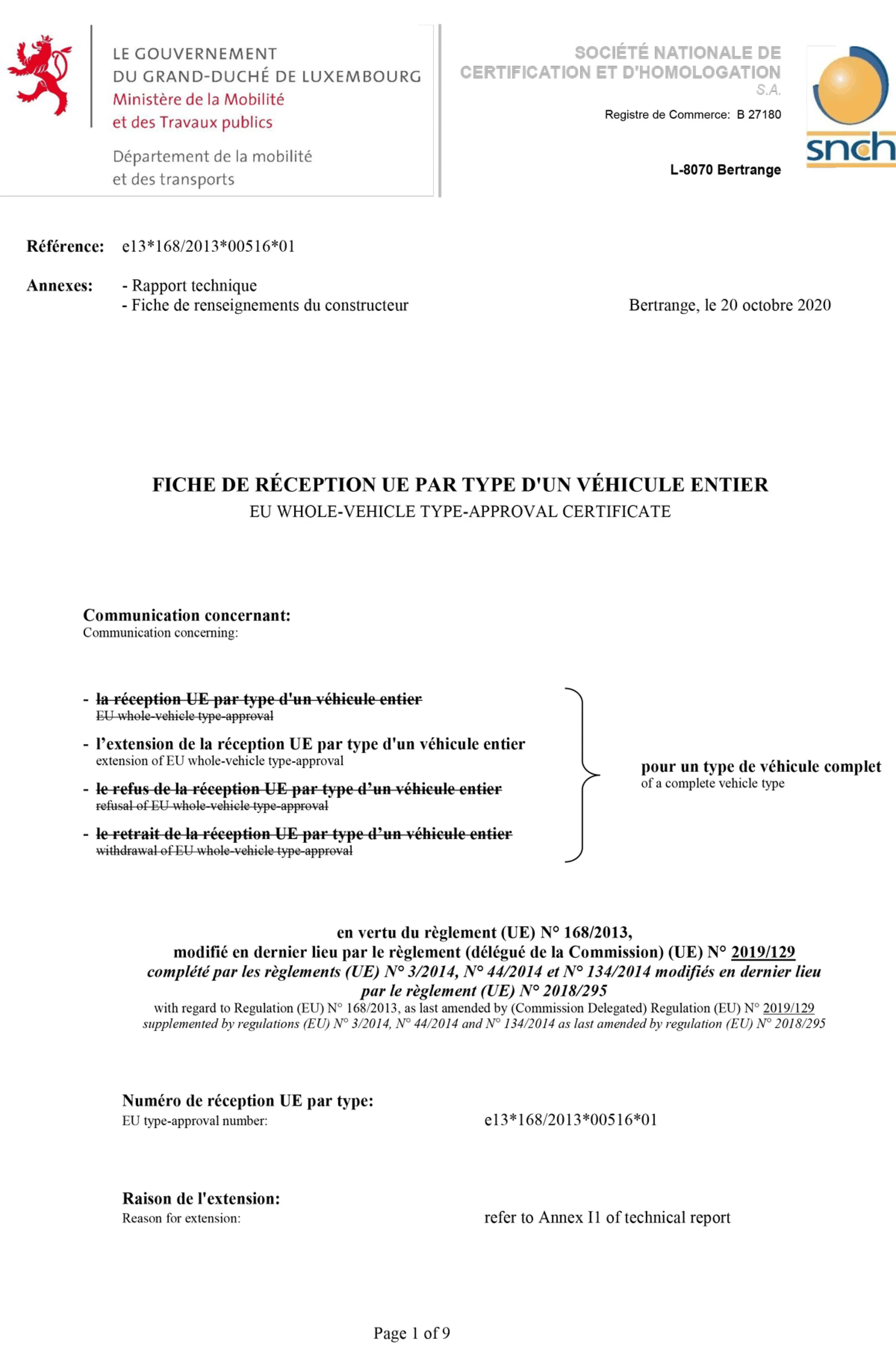 Certificado CEE