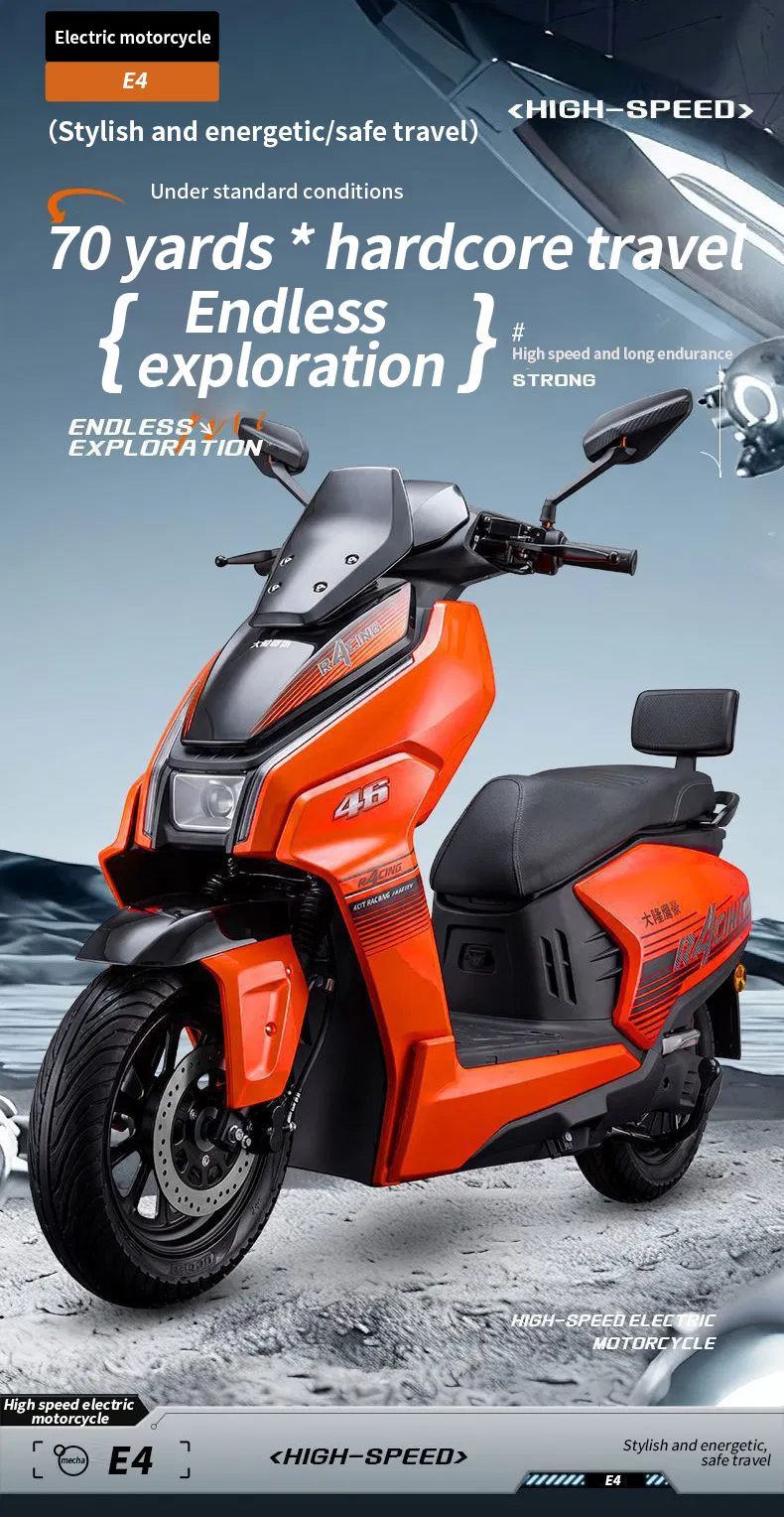Motocicleta Eléctrica de Alta Eficiencia 72V para Flota de Entrega Urbana