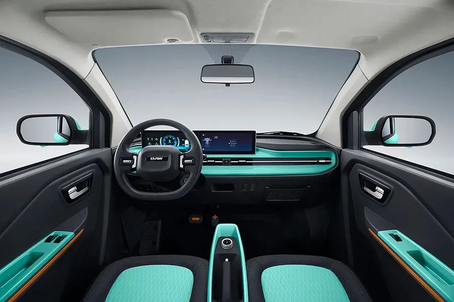 BAW Mini Coche Premium EV-4-Seater Vehículo Eléctrico de Ciudad