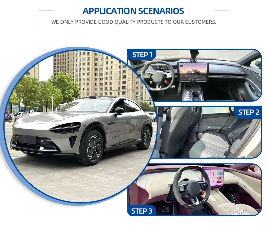 Xiaomi Yu7 Aseguramiento de Calidad Auto Awd Conducción Autónoma Coche Eléctrico Usado para el Desplazamiento Diario
