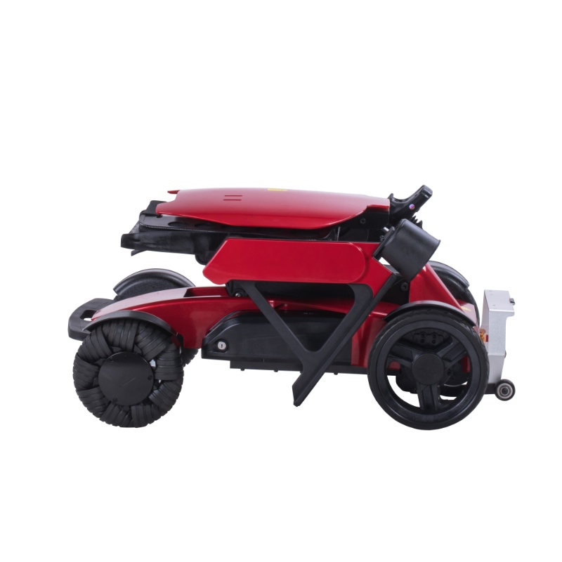 Vehículo de movilidad Eléctrica Omni Wheelchair para ancianos con asiento de altura ajustable, respaldo de ala 3D
