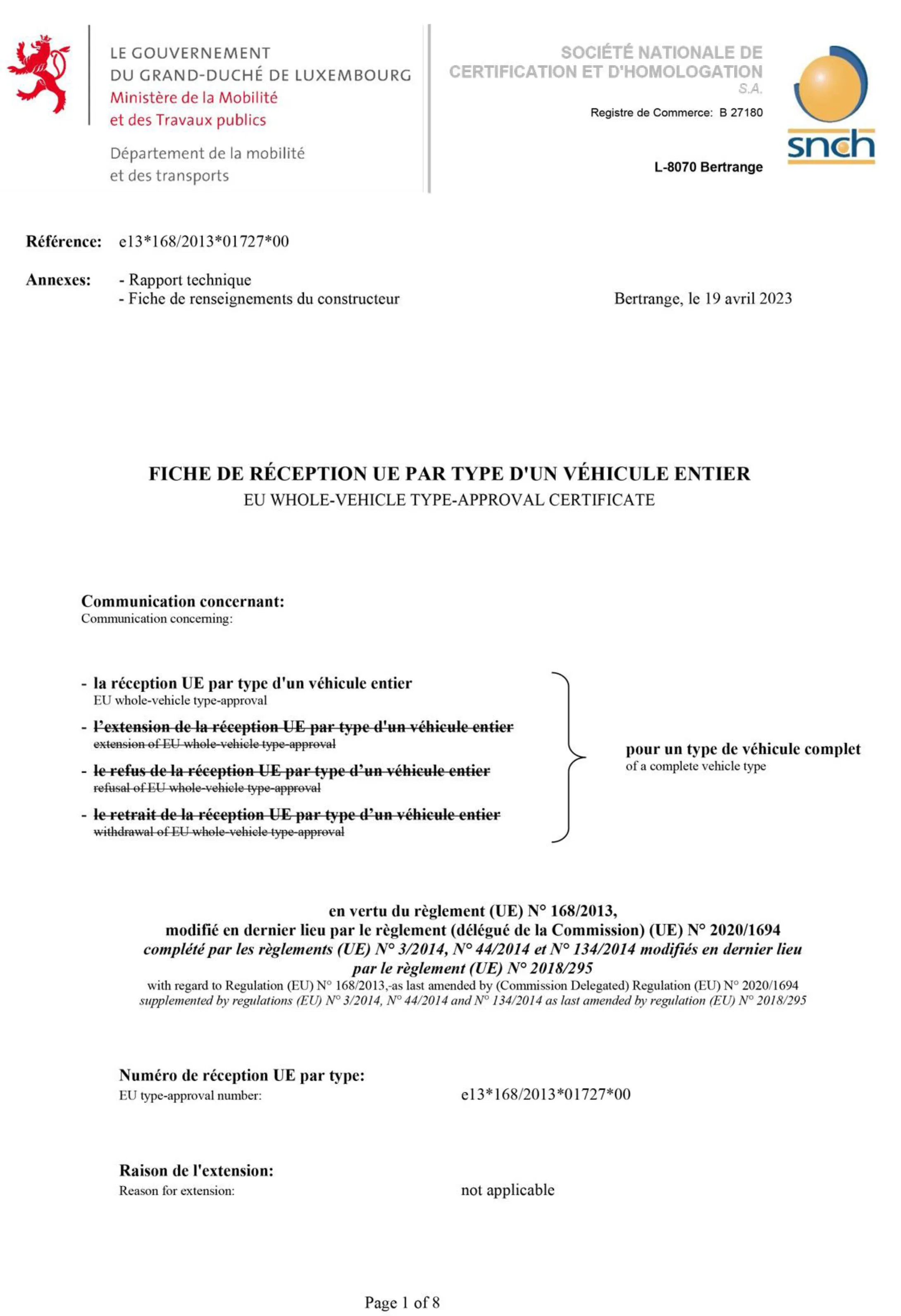 Certificado CEE de calidad