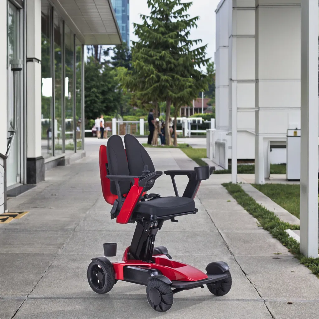 Vehículo de movilidad Eléctrica Omni Wheelchair para ancianos con asiento de altura ajustable, respaldo de ala 3D