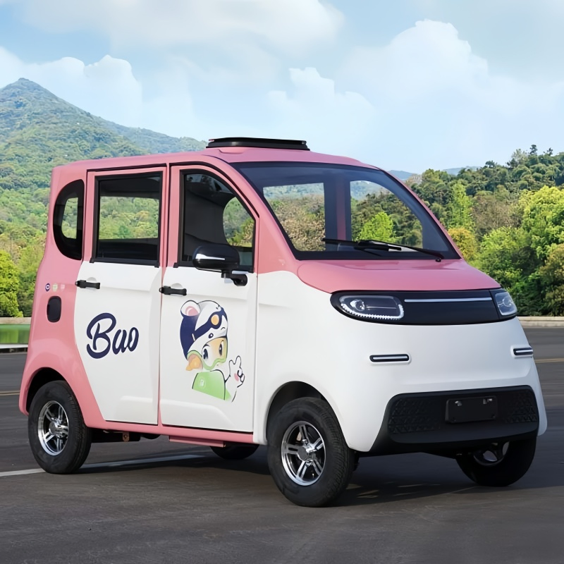 Scooter de movilidad de baja velocidad de alto rendimiento OEM/ODM con freno de disco inteligente, vehículo eléctrico de cuatro ruedas para taxi, recogida familiar y niños
