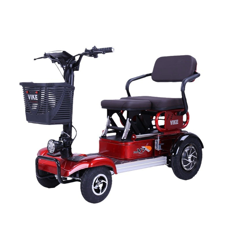 Scooter Eléctrico de Cuatro Ruedas Vehículo de Movilidad para Ancianos de Cuatro Ruedas