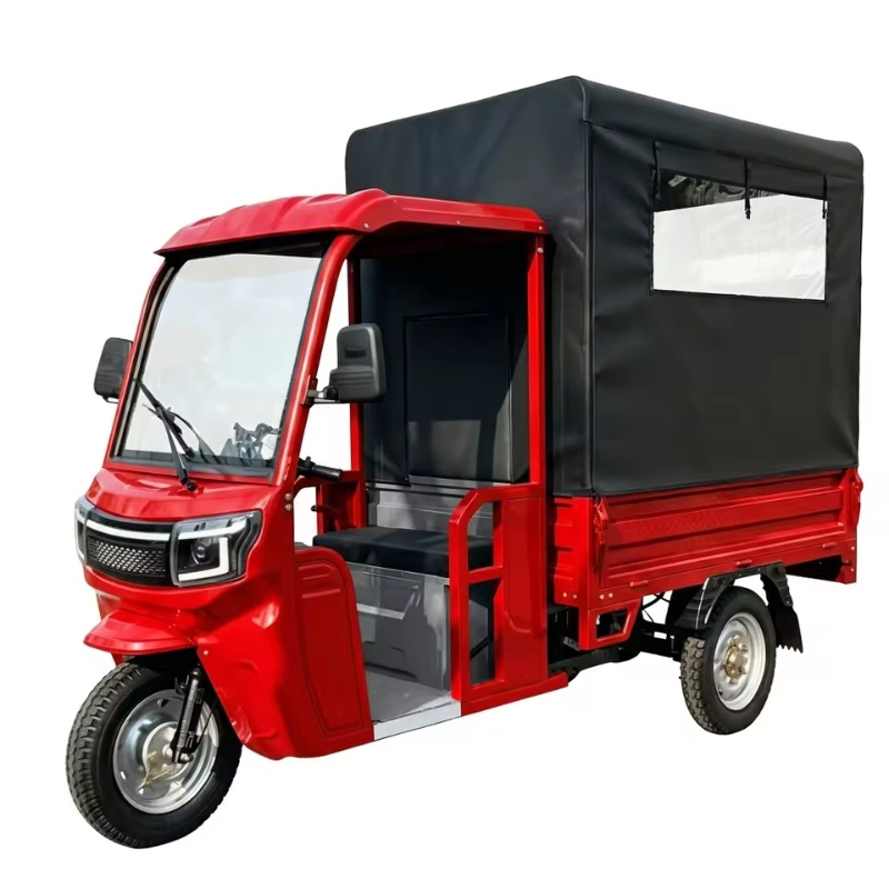 Triciclos eléctricos personalizables de alta calidad vehículo de carga pesada 1800W/2000W triciclo de transporte de carga y pasajeros para uso comercial