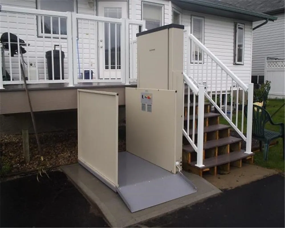 Plataforma Vertical Hidráulica Elevadora para Sillas de Ruedas - Vista Frontal