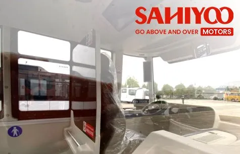 Diseño frontal del bus