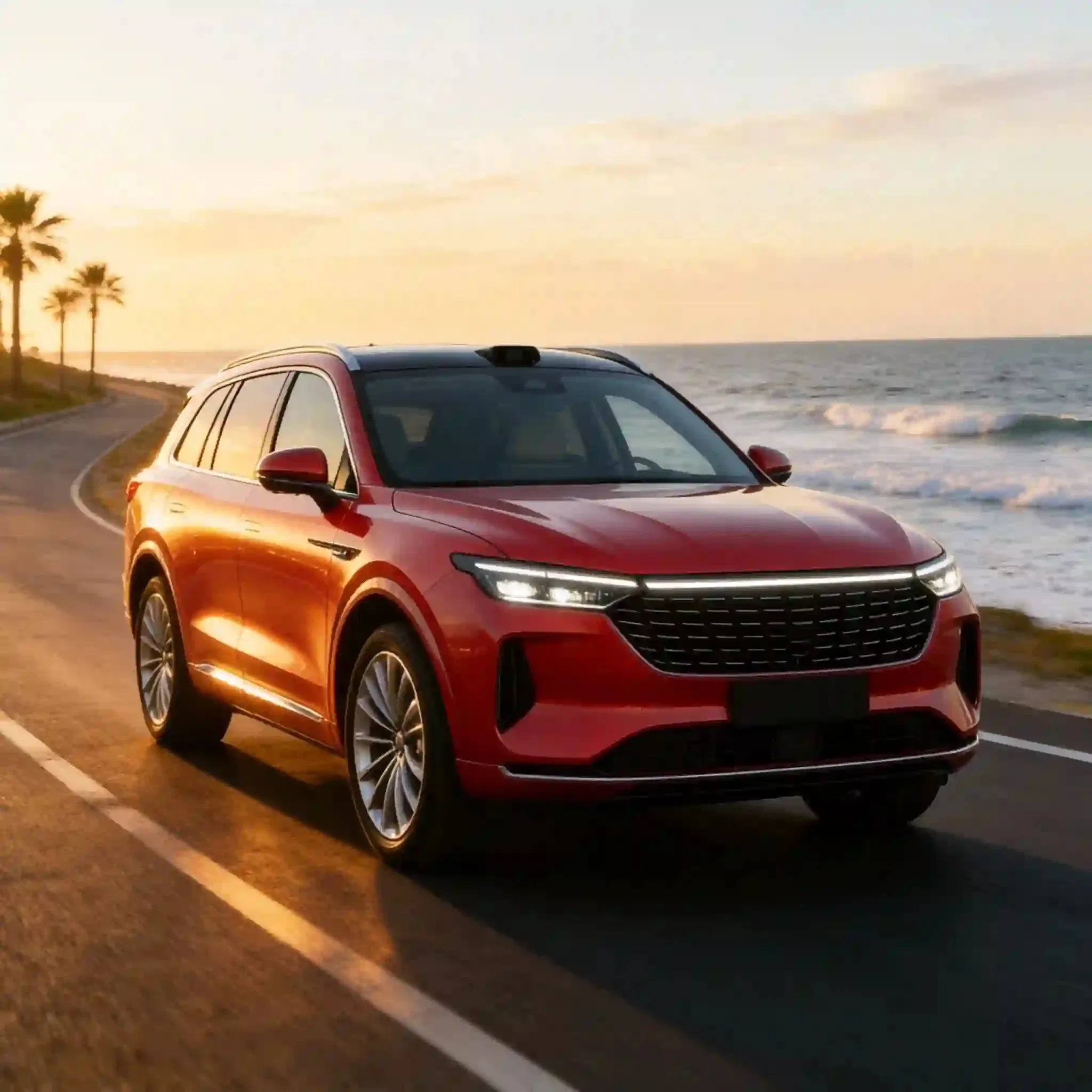Coche eléctrico SUV familiar BRT Sun barato con homologación WVTA, certificado de conformidad EEC, SKD