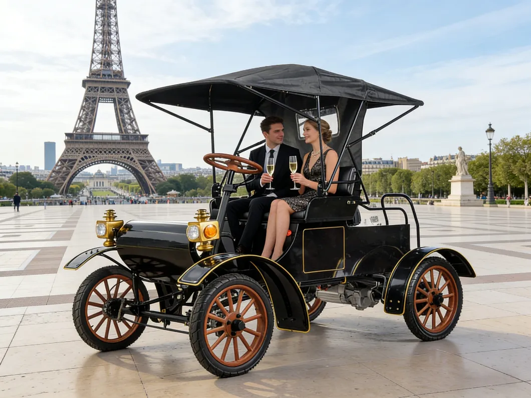 Scooter de movilidad eléctrica Royal Retro de alta gama para recepción privada en banquetes para castillos