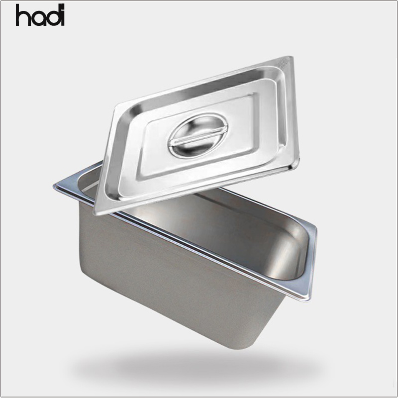 Hadi Kitchen Equipment Philippines Stainless Steel Gn Pan Commercial Gn Chafing Pans Professional Pans for Restaurant Kitchens with Cover