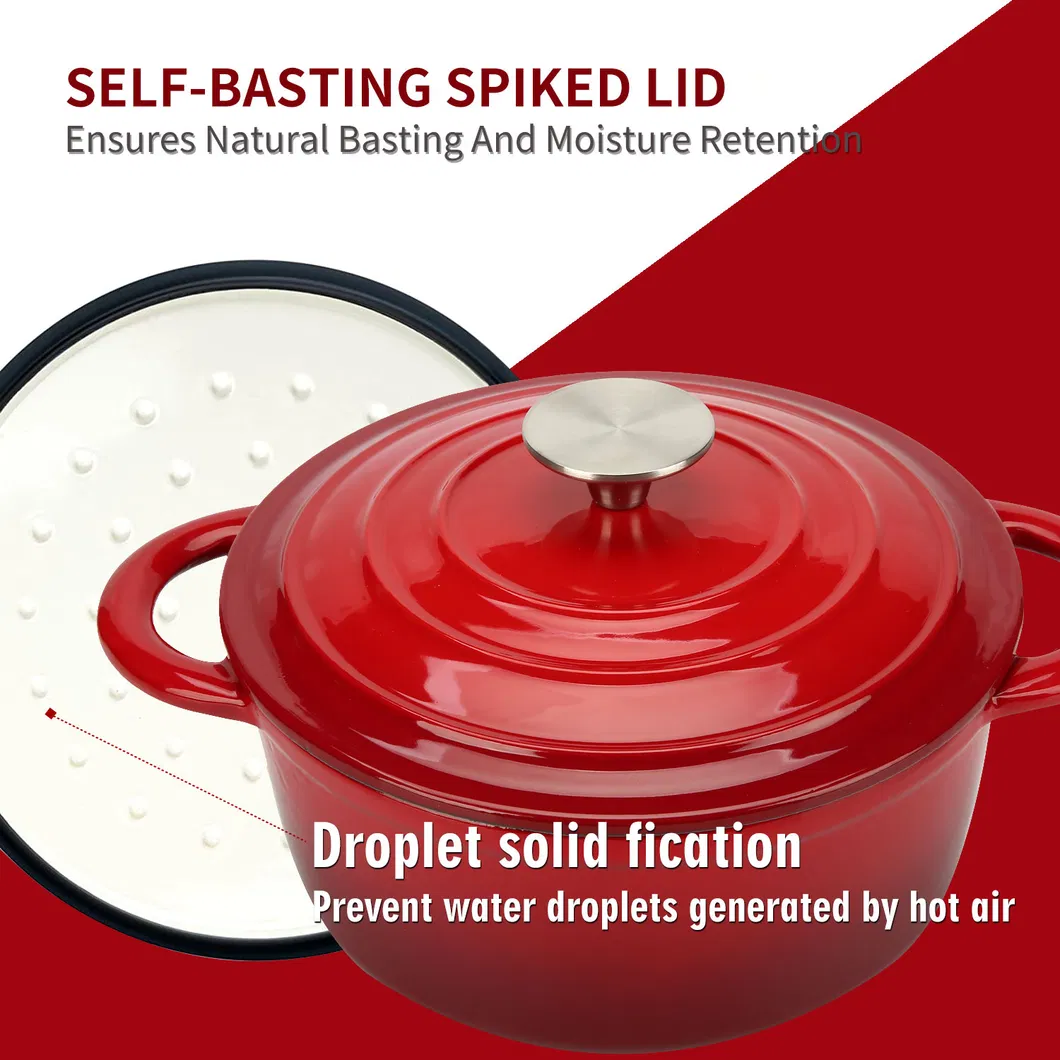 Enameled Cast Iron Dutch Oven Detail