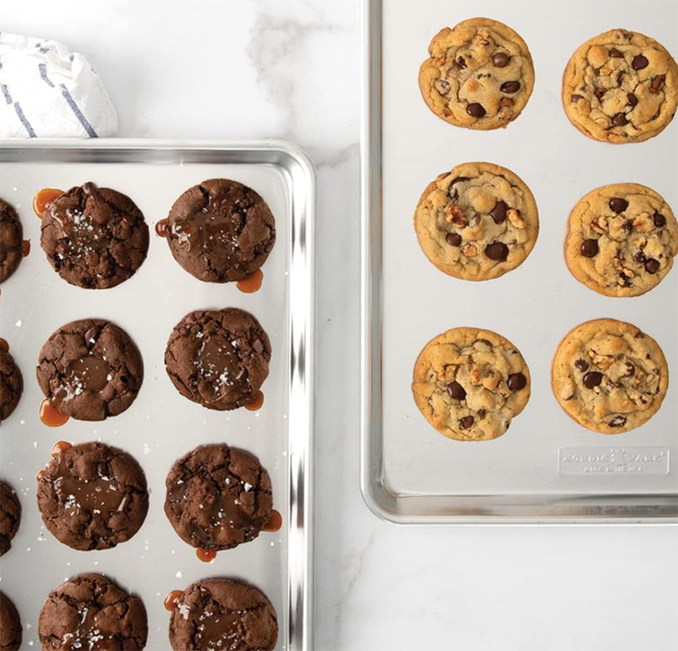 2-Pack Aluminum Commercial Quality Sheet Baking Pan for Baking or Roasting