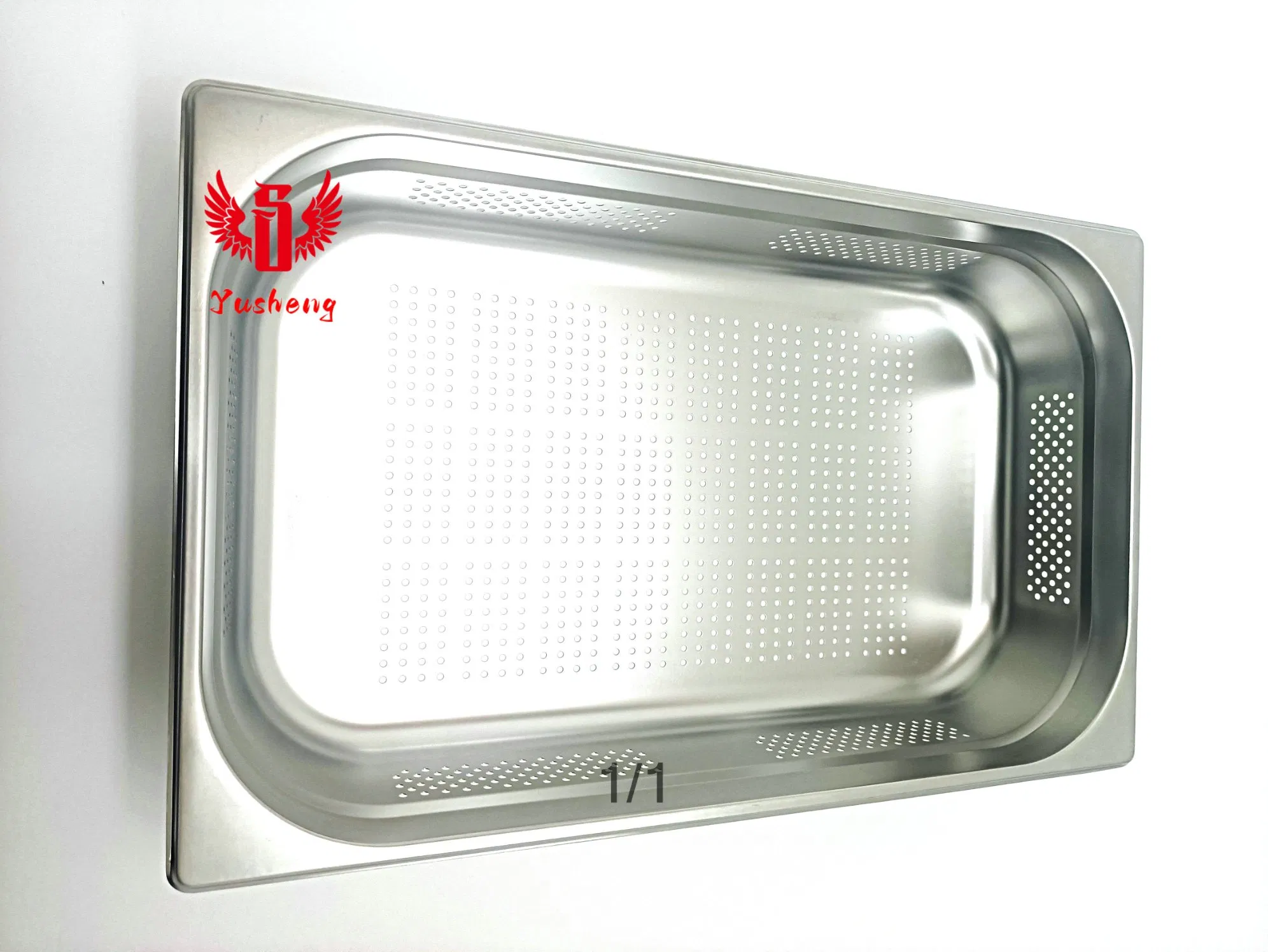 Perforated Pan Stainless Steel Gn Pan 0.6mm*1/1*150mm European Type Food Pan