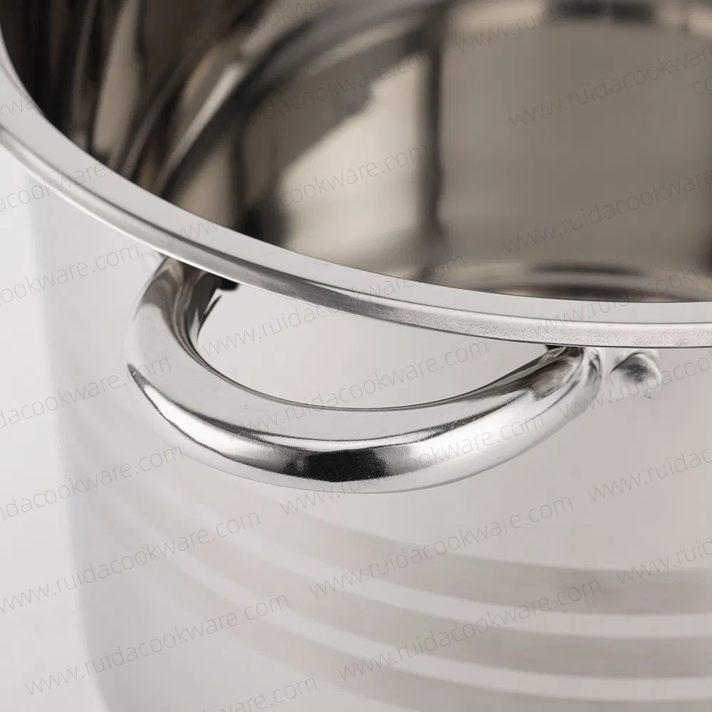 Wholesale Big Capacity 6 PCS Stock Pot Stainless Steel 201